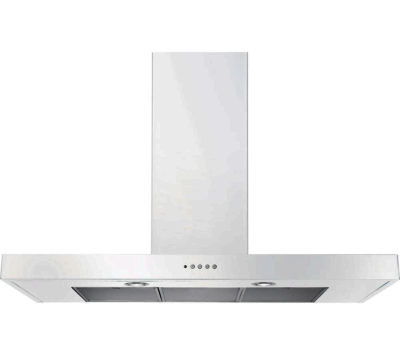 RANGEMASTER Flat 90 Chimney Cooker Hood - White RANGEMASTER Flat 90 Chimney Cooker Hood - White